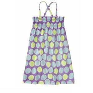 Gap Kids Purple Polka Dot Smocked Sundress Dress